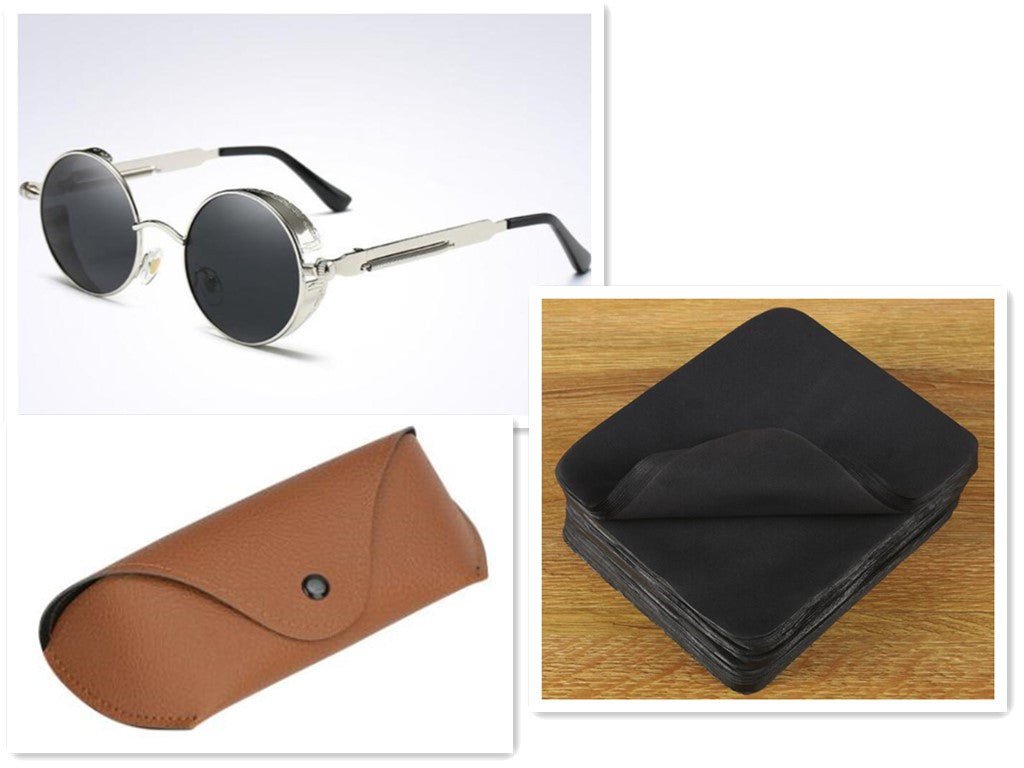 UV protection round frame metal sunglasses | Luxury Home Accessories | Heulog Glow