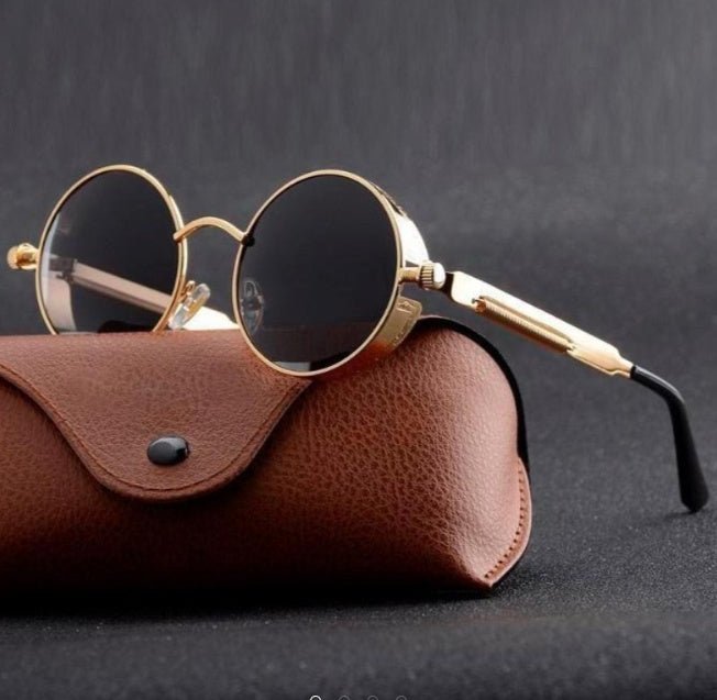 UV protection round frame metal sunglasses | Luxury Home Accessories | Heulog Glow