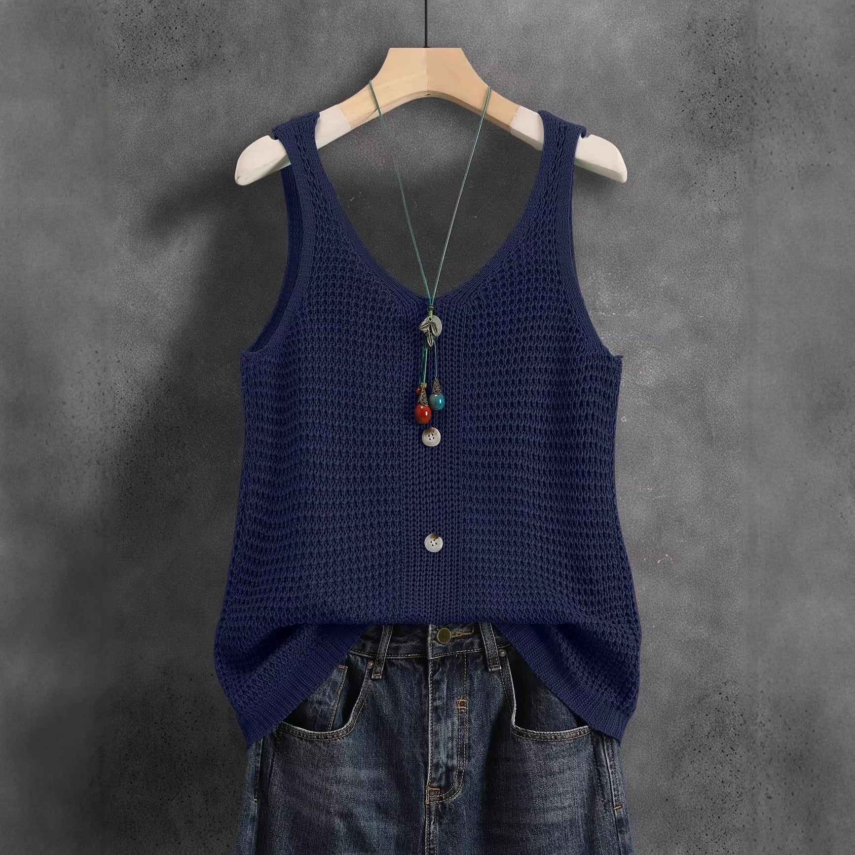 V-neck Womens Elegant Sleeveless Vest | Luxury Home Accessories | Heulog Glow