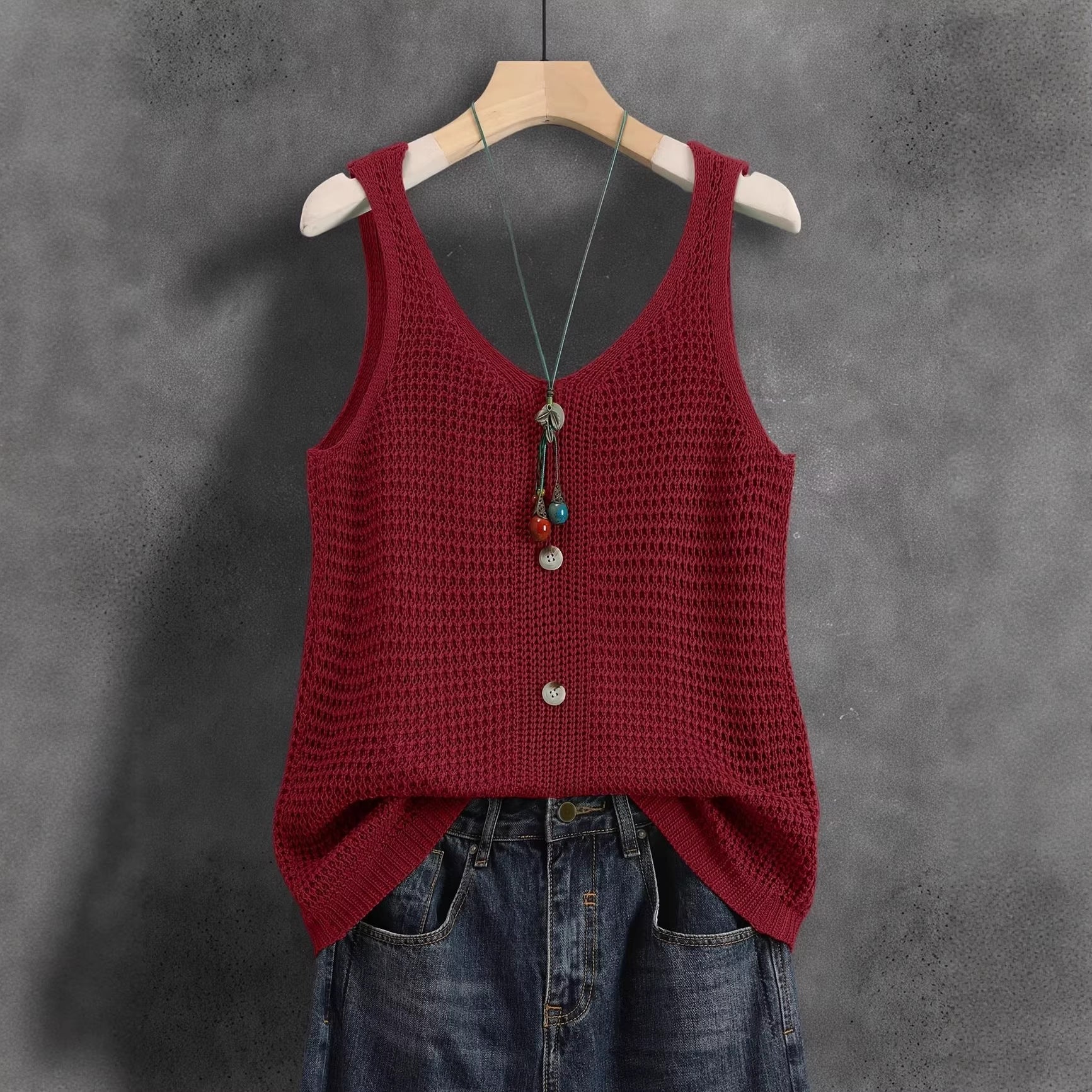 V-neck Womens Elegant Sleeveless Vest | Luxury Home Accessories | Heulog Glow