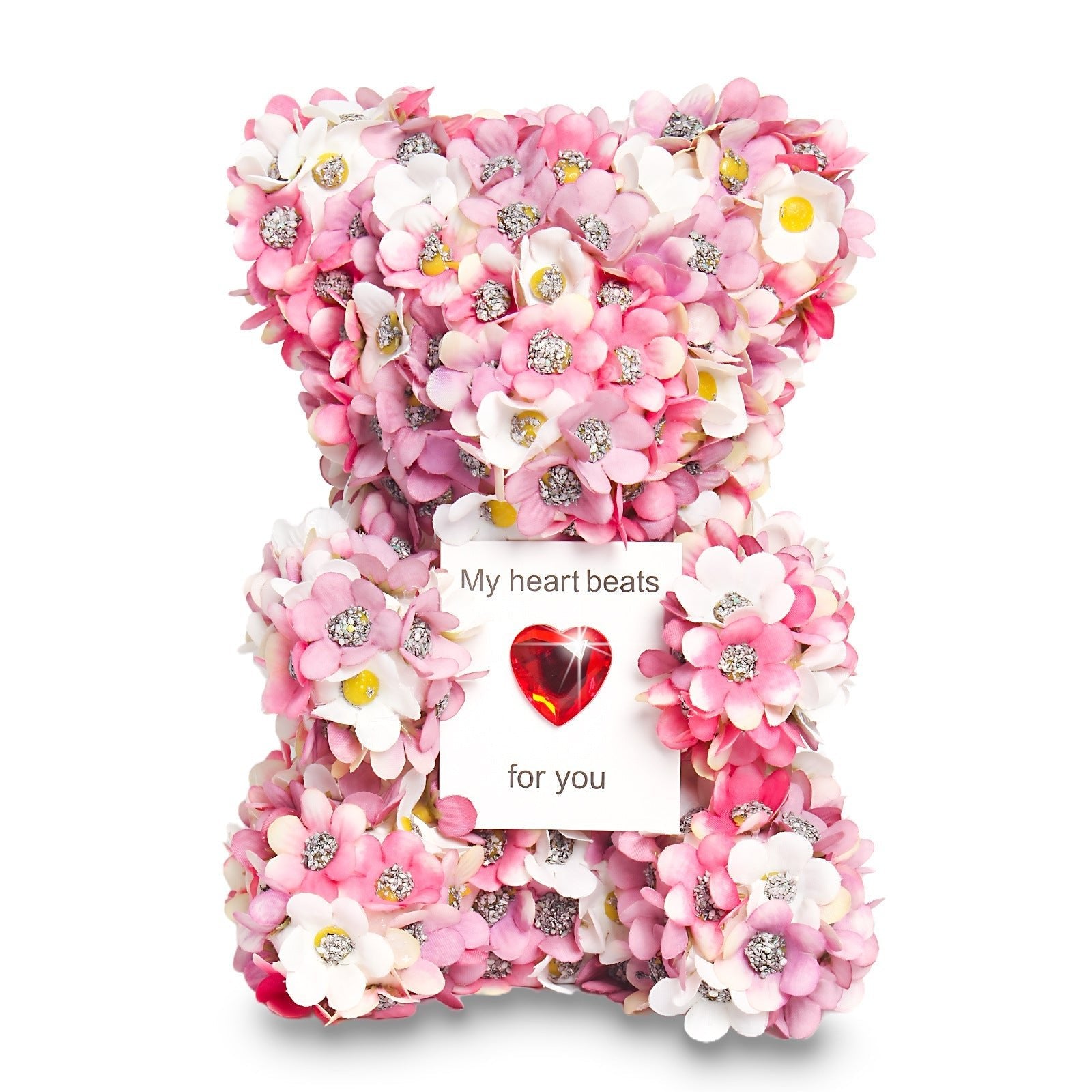 Valentine's Day Artificial Rose Bear Handmade Gift | Luxury Home Accessories | Heulog Glow