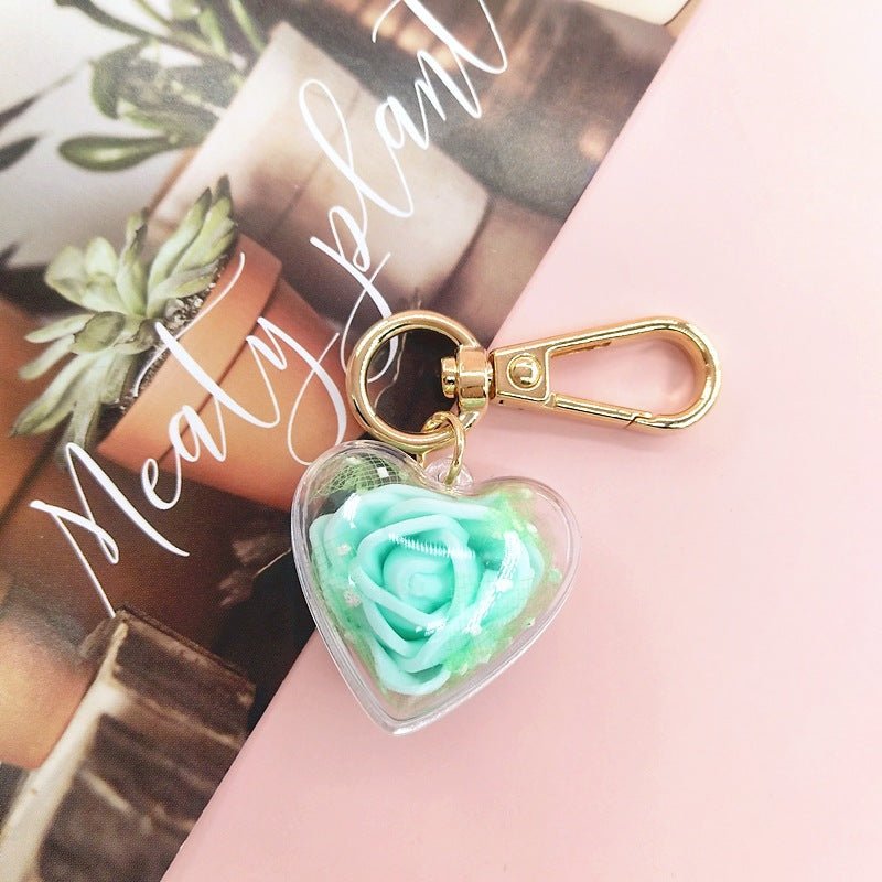 Valentine's Day Creative Gift Rose Forever Flower Key Chain | Luxury Home Accessories | Heulog Glow