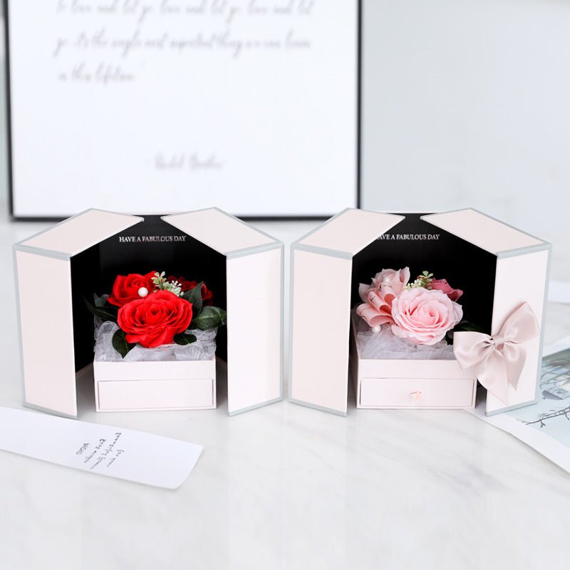 Valentine's Day Creative Roses Jewelry Gift Box | Luxury Home Accessories | Heulog Glow
