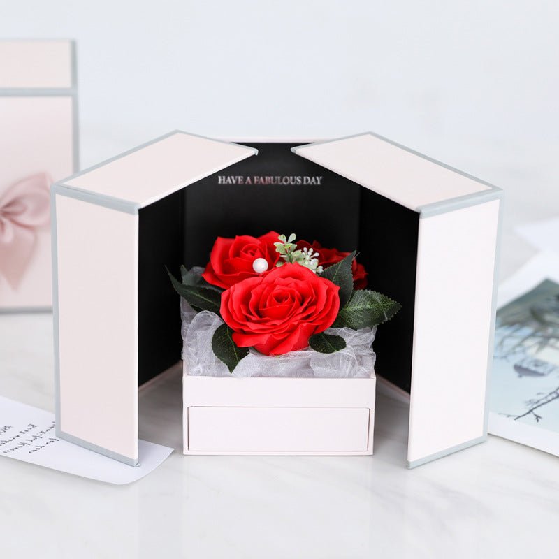Valentine's Day Creative Roses Jewelry Gift Box | Luxury Home Accessories | Heulog Glow
