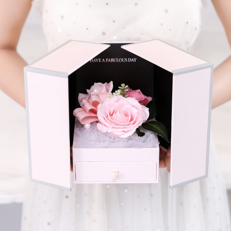 Valentine's Day Creative Roses Jewelry Gift Box | Luxury Home Accessories | Heulog Glow