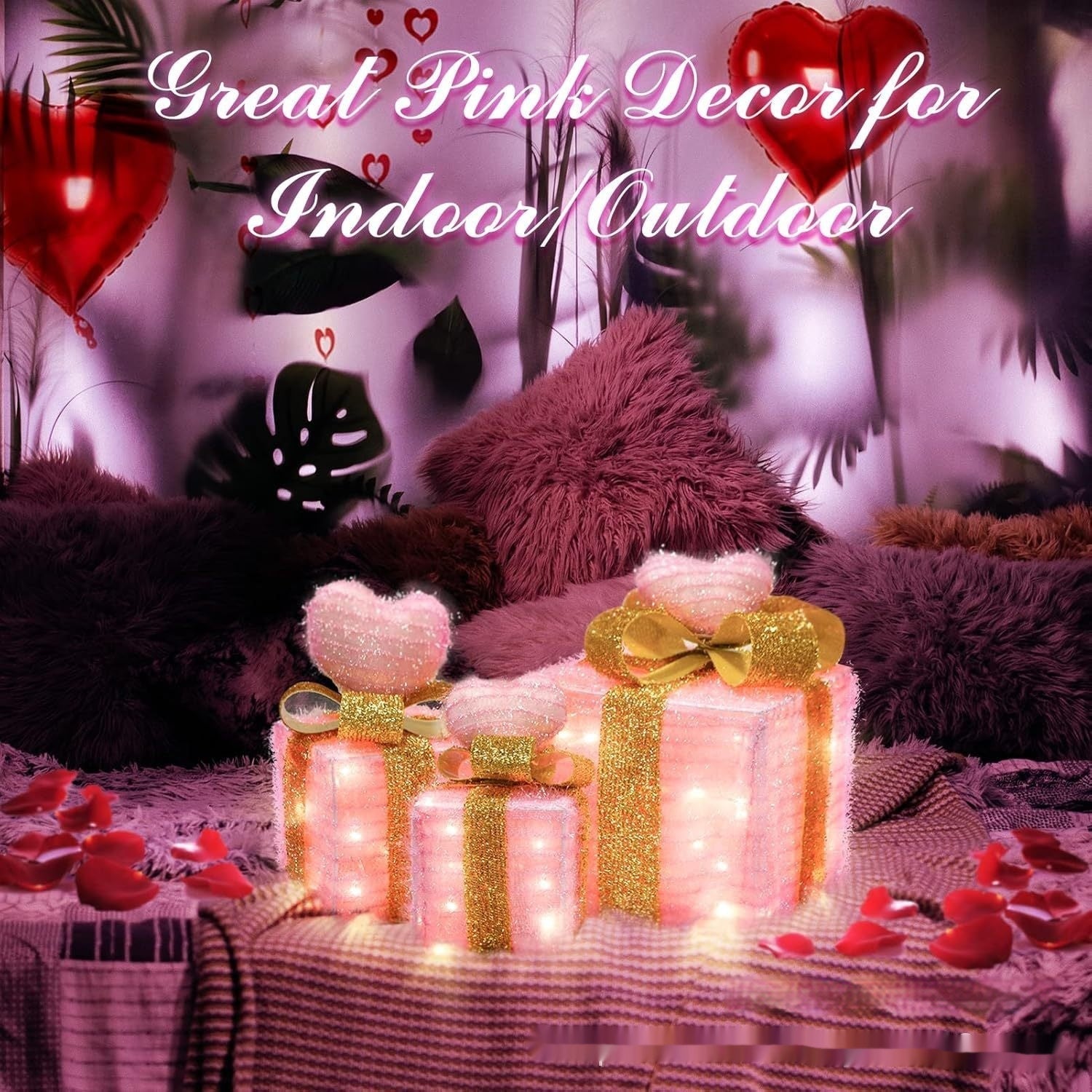 Valentine's Day Decoration Luminous Gift Box | Luxury Home Accessories | Heulog Glow