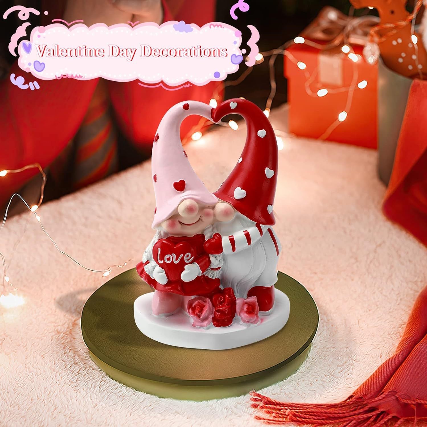 Valentine's Day Dwarf Statue Decorative Gift Ornaments | Luxury Home Accessories | Heulog Glow