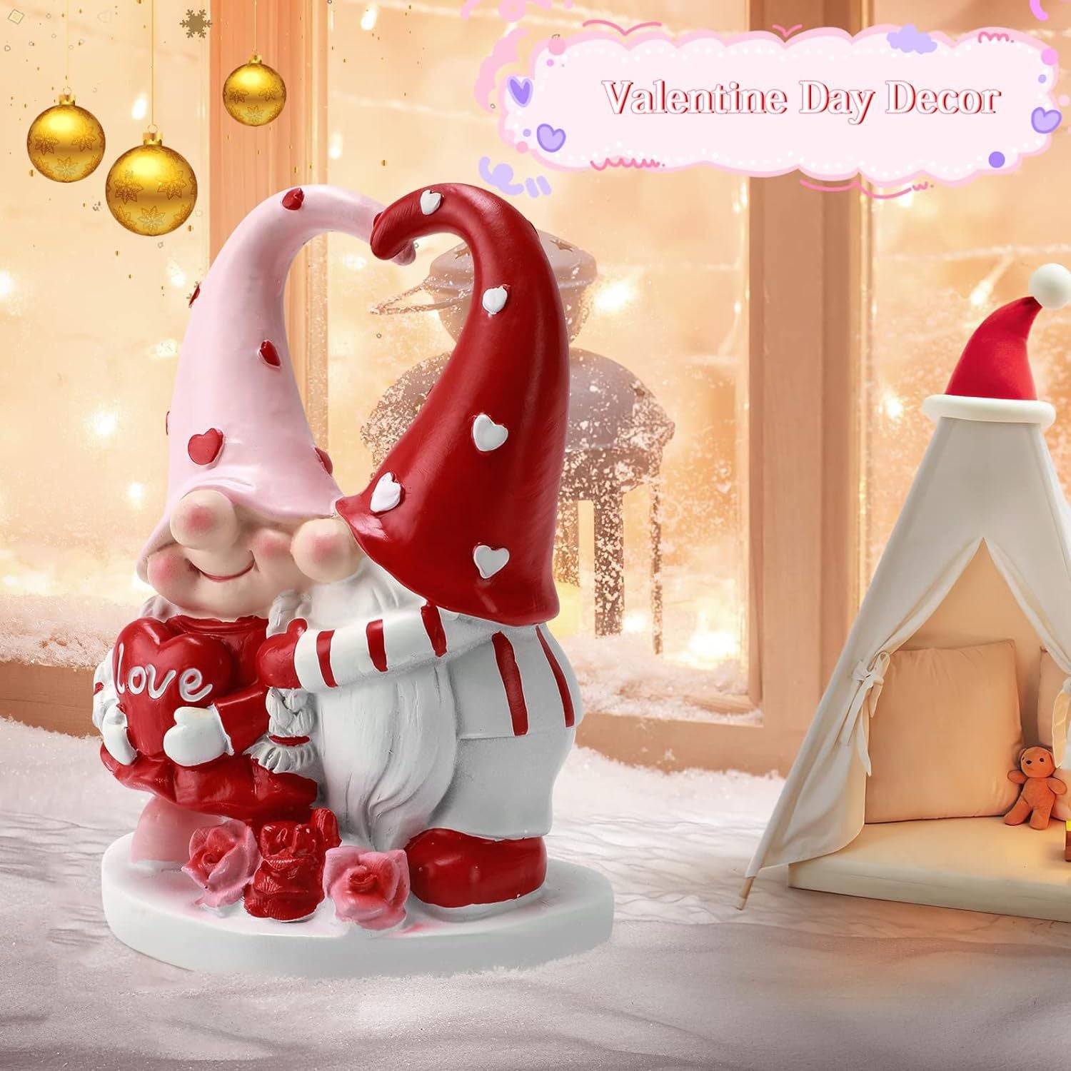 Valentine's Day Dwarf Statue Decorative Gift Ornaments | Luxury Home Accessories | Heulog Glow