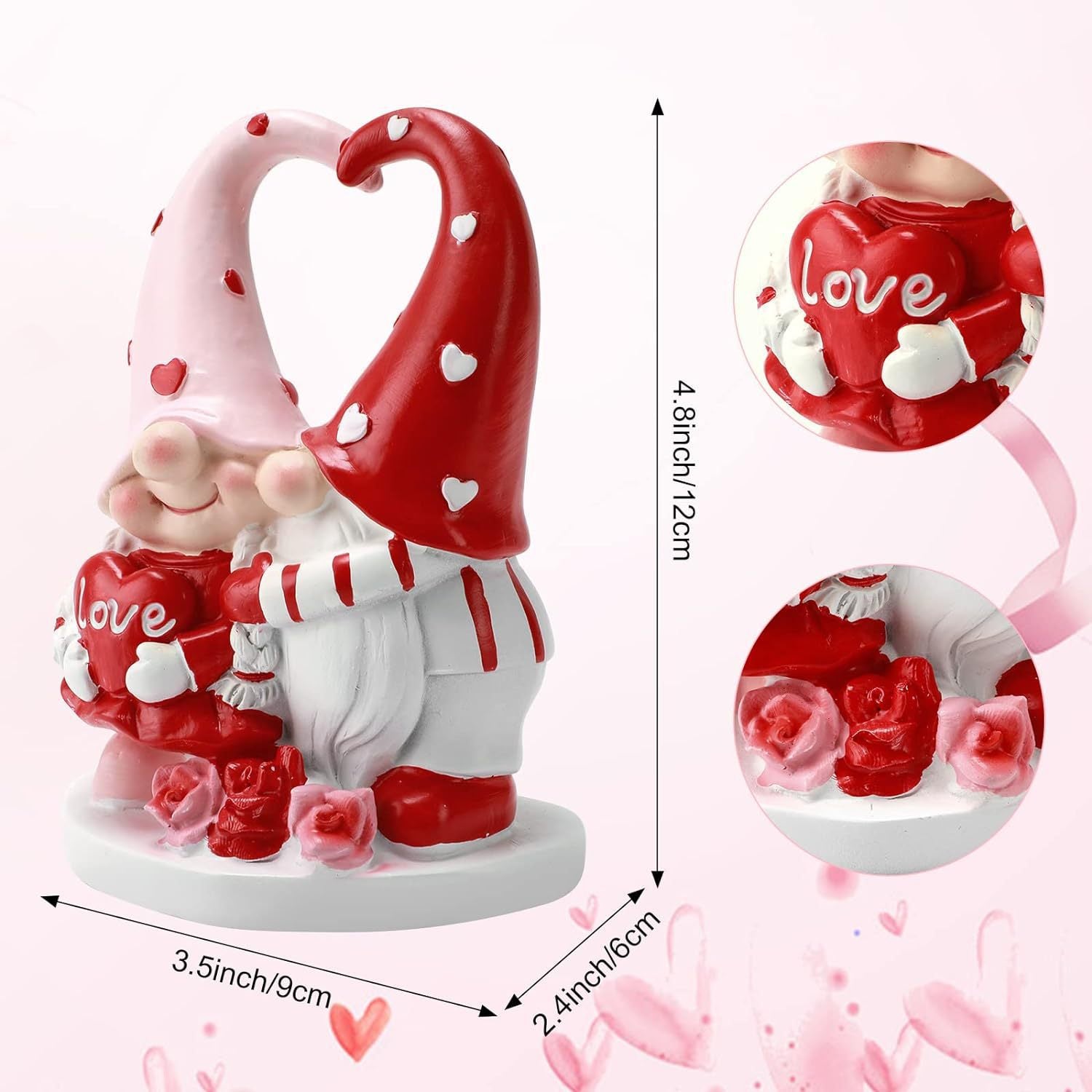 Valentine's Day Dwarf Statue Decorative Gift Ornaments | Luxury Home Accessories | Heulog Glow