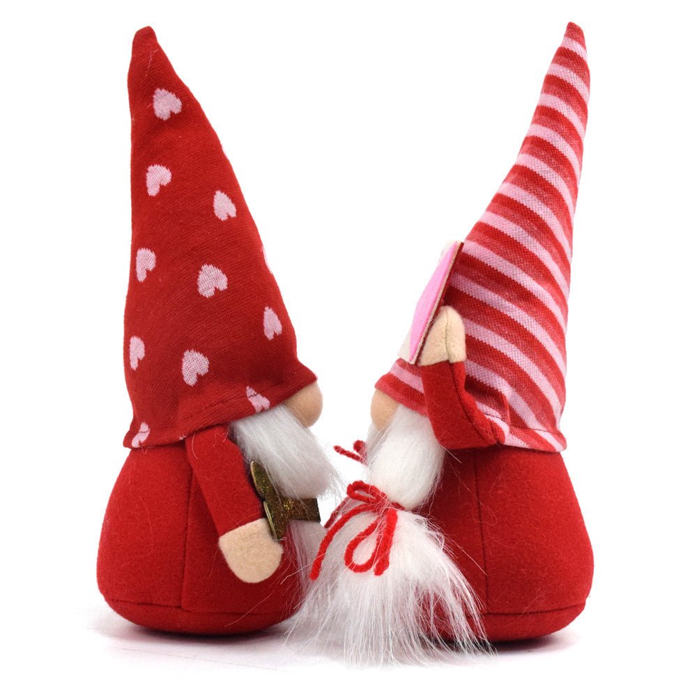 Valentine's Day Faceless Doll Love Envelope Rudolf Valentine's Day Gift Doll Fabric Dwarf | Luxury Home Accessories | Heulog Glow