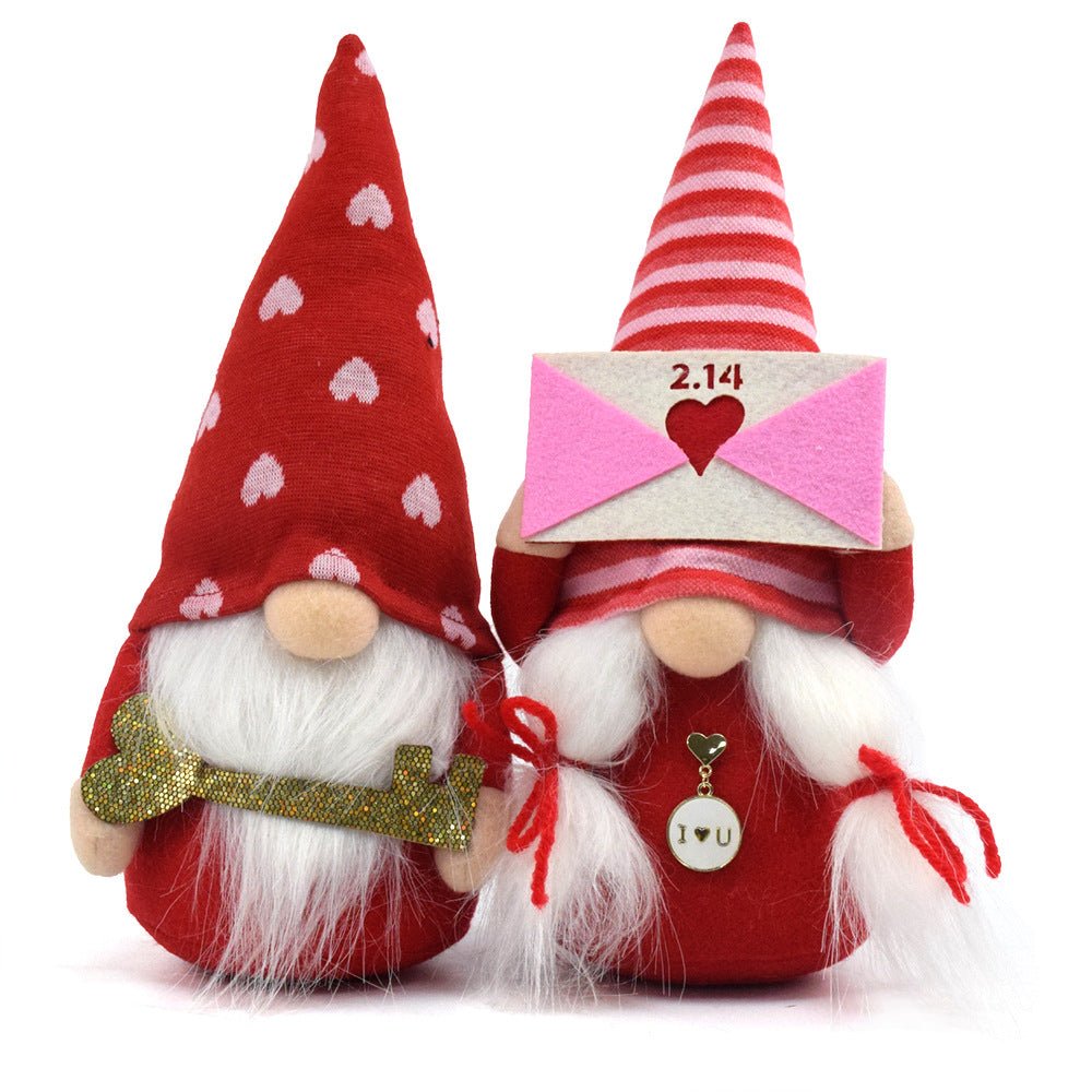 Valentine's Day Faceless Doll Love Envelope Rudolf Valentine's Day Gift Doll Fabric Dwarf | Luxury Home Accessories | Heulog Glow
