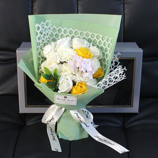 Valentine's Day Gift 19 Rose Soap Bouquet Gift Box | Luxury Home Accessories | Heulog Glow