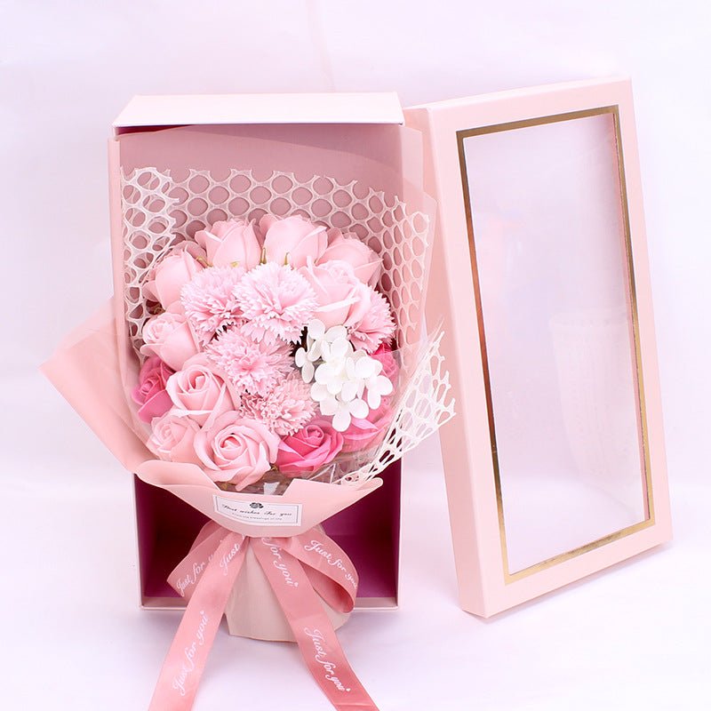 Valentine's Day Gift 19 Rose Soap Bouquet Gift Box | Luxury Home Accessories | Heulog Glow