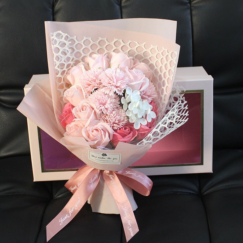 Valentine's Day Gift 19 Rose Soap Bouquet Gift Box | Luxury Home Accessories | Heulog Glow