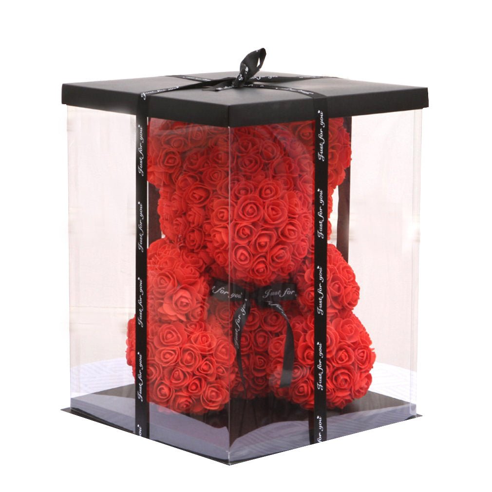 Valentine's Day Gift Cake Hug Bear Pvc Gift Box | Luxury Home Accessories | Heulog Glow