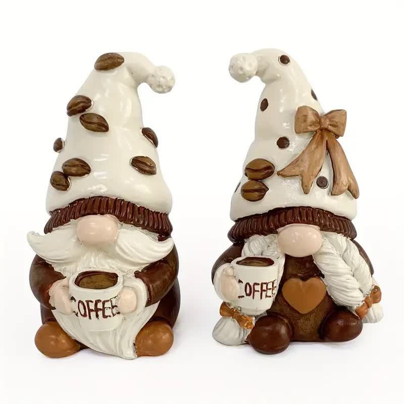 Valentine's Day Gift Coffee Double Dwarf Resin Craft Ornament | Luxury Home Accessories | Heulog Glow