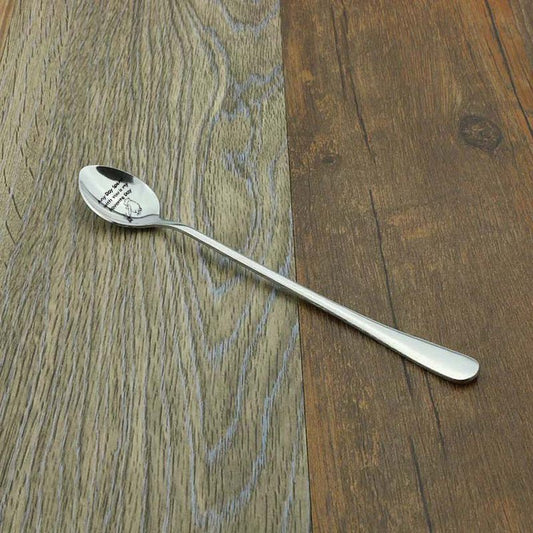 Valentine's Day Gift Engraved Stainless Steel Long-handled Spoon | Luxury Home Accessories | Heulog Glow