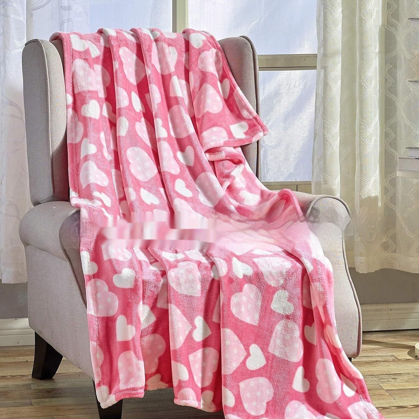 Valentine's Day Gift Small Love Holiday Gift Christmas Flannel Blanket | Luxury Home Accessories | Heulog Glow