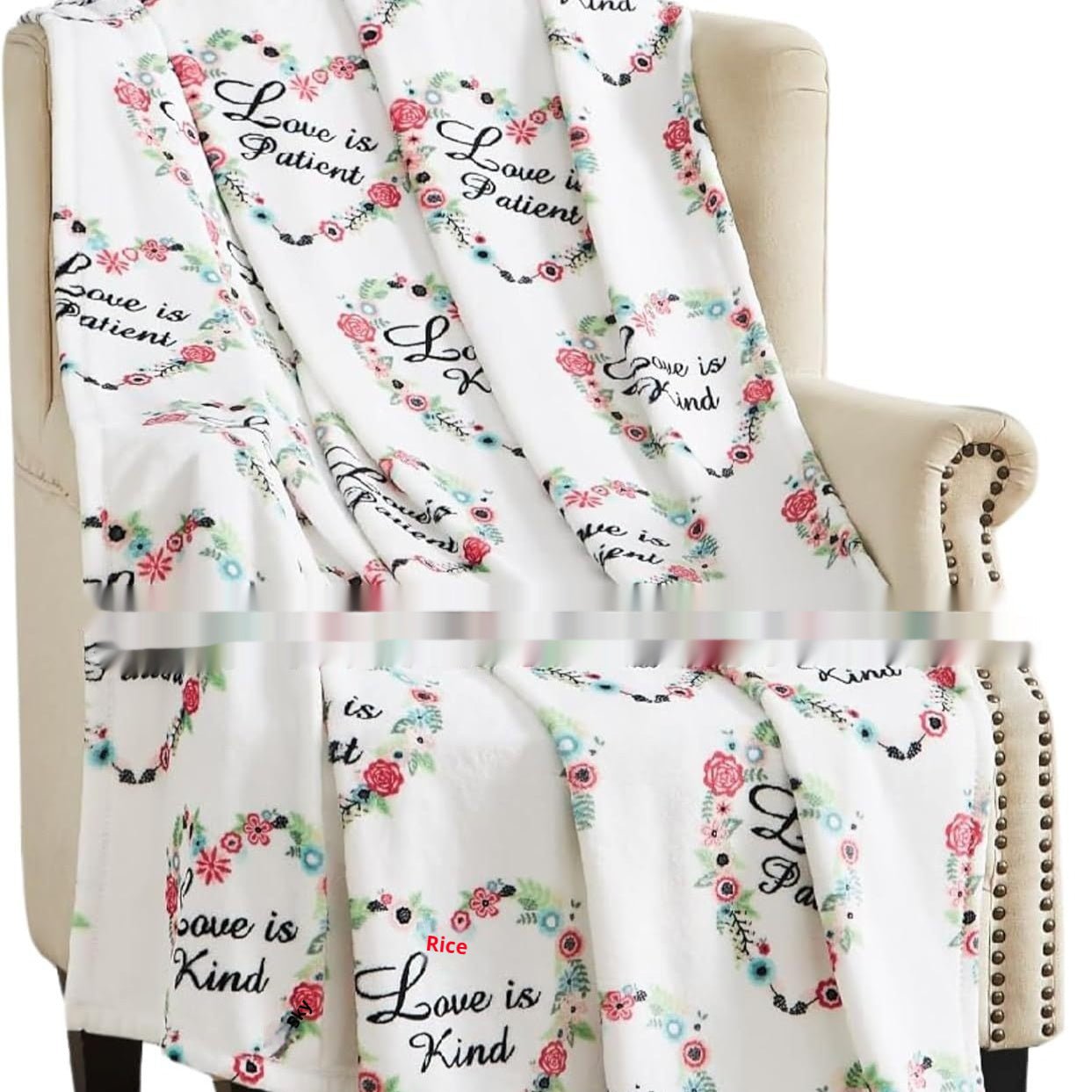 Valentine's Day Gift Small Love Holiday Gift Christmas Flannel Blanket | Luxury Home Accessories | Heulog Glow
