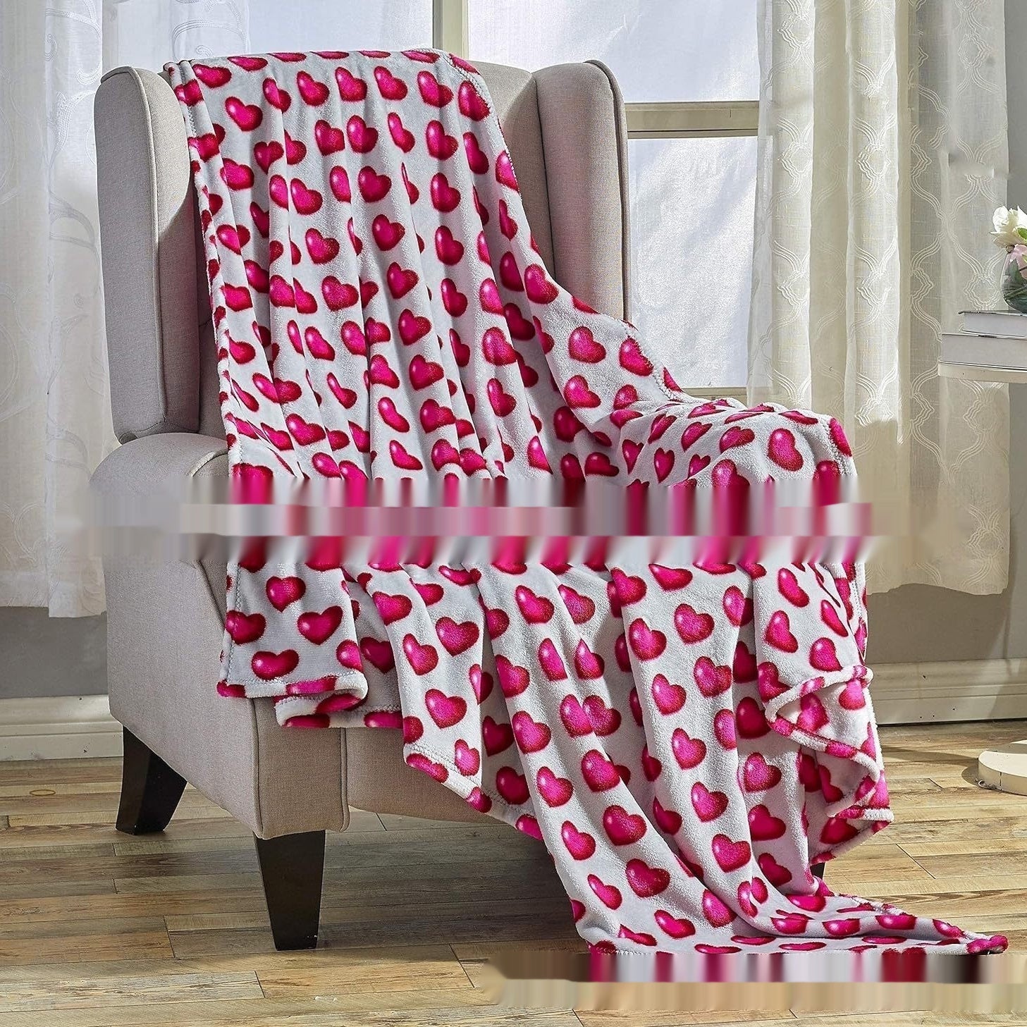 Valentine's Day Gift Small Love Holiday Gift Christmas Flannel Blanket | Luxury Home Accessories | Heulog Glow