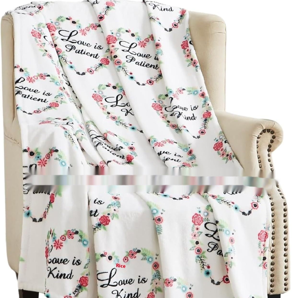 Valentine's Day Gift Small Love Holiday Gift Christmas Flannel Blanket | Luxury Home Accessories | Heulog Glow