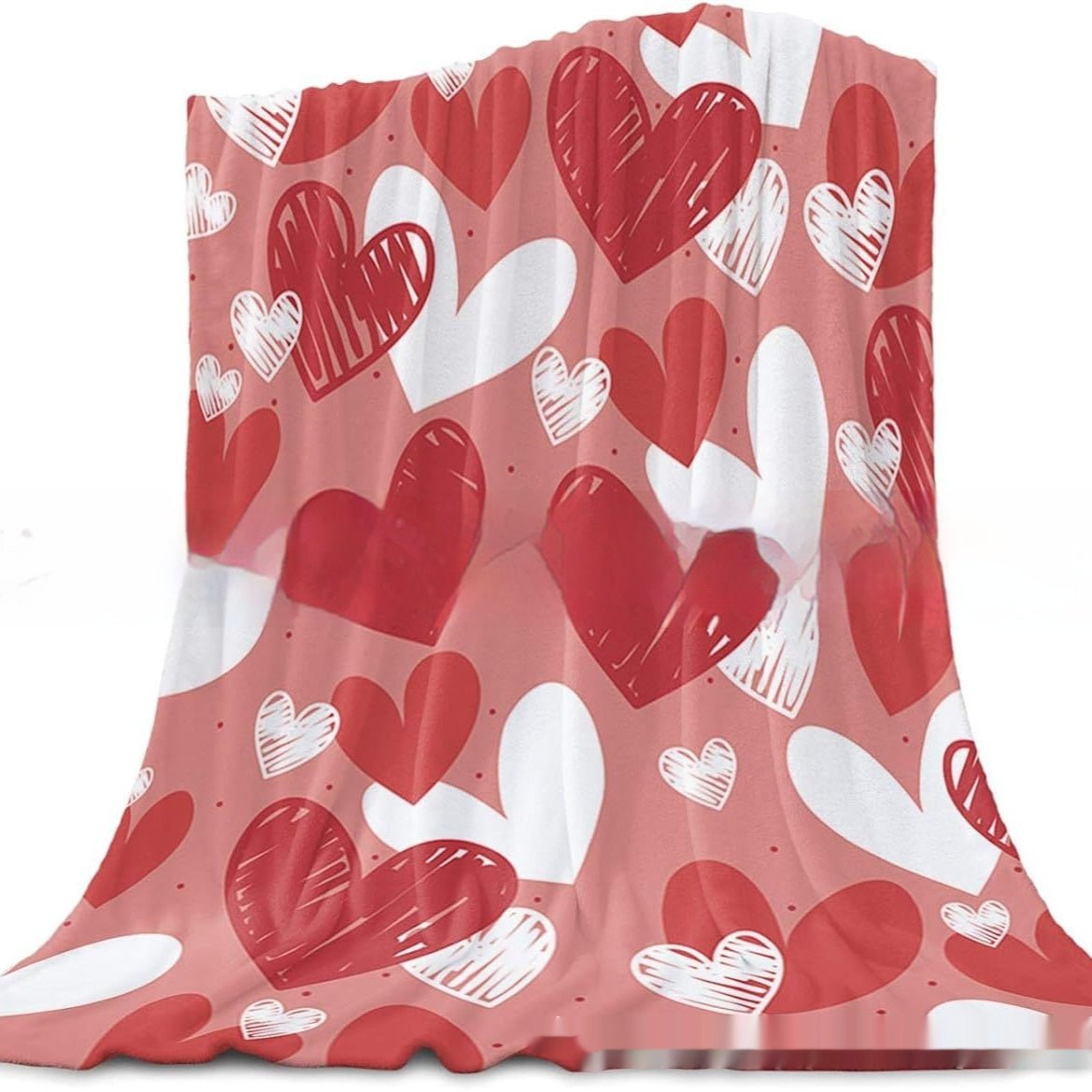 Valentine's Day Gift Small Love Holiday Gift Christmas Flannel Blanket | Luxury Home Accessories | Heulog Glow
