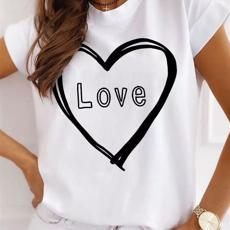 Valentine's Day Gift T Shirt Print Casual | Luxury Home Accessories | Heulog Glow