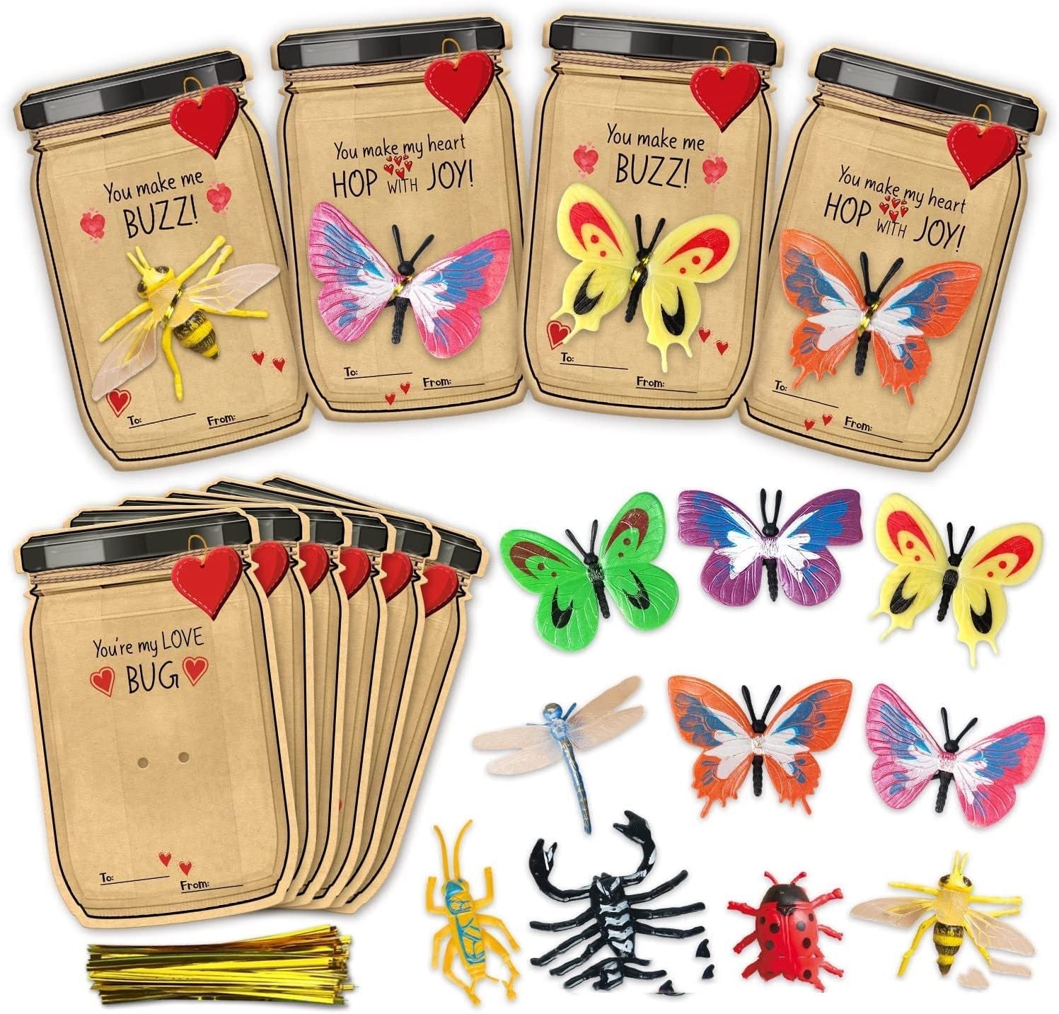 Valentine's Day Greeting Card Insect Gift | Luxury Home Accessories | Heulog Glow