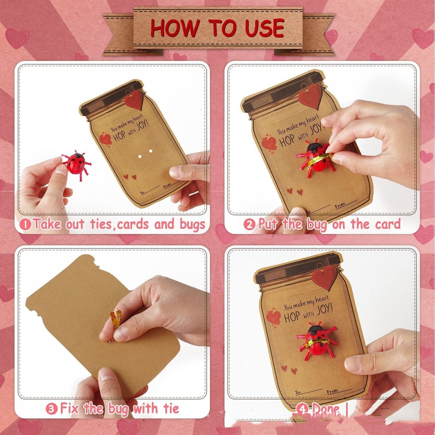 Valentine's Day Greeting Card Insect Gift | Luxury Home Accessories | Heulog Glow