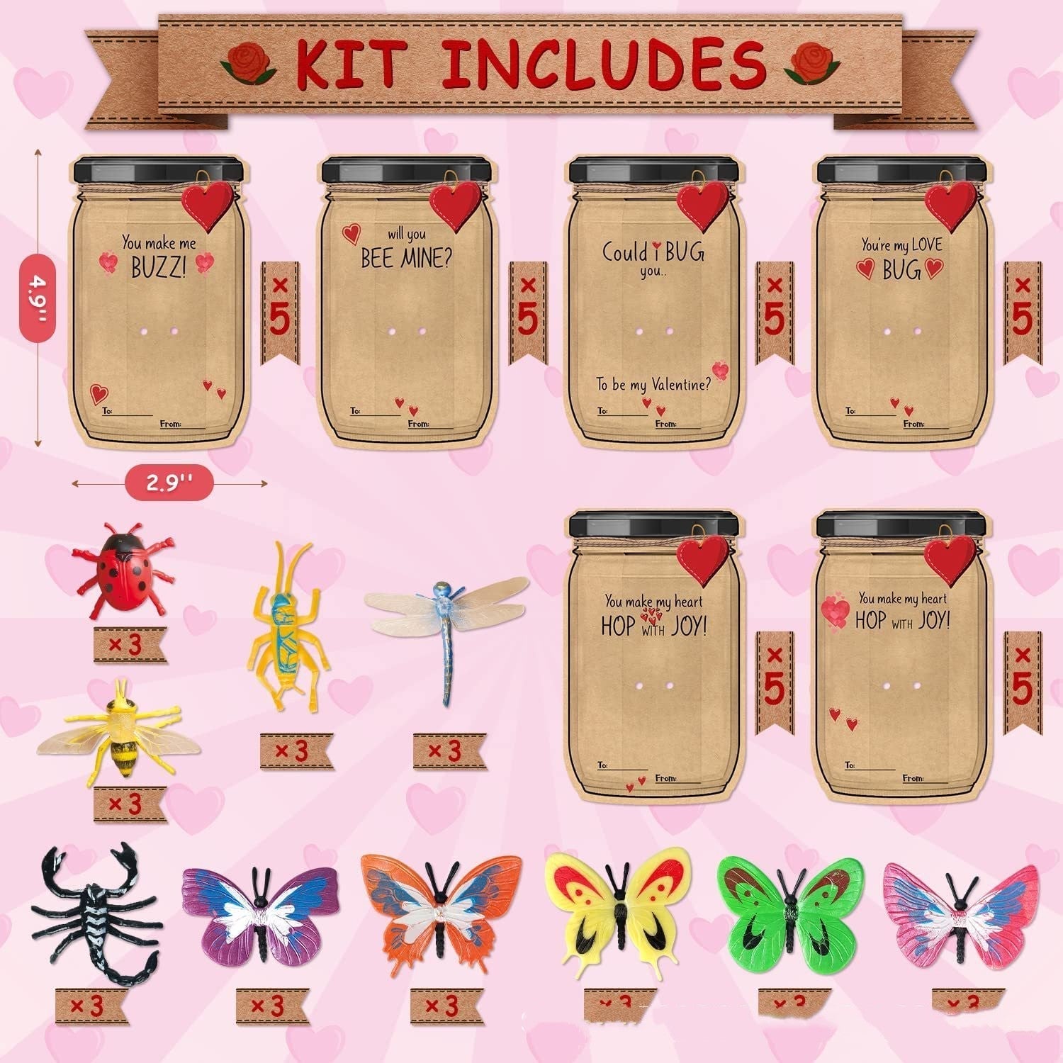 Valentine's Day Greeting Card Insect Gift | Luxury Home Accessories | Heulog Glow