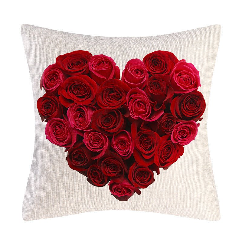 Valentine's Day Linen Pillowcase Holiday Gift | Luxury Home Accessories | Heulog Glow