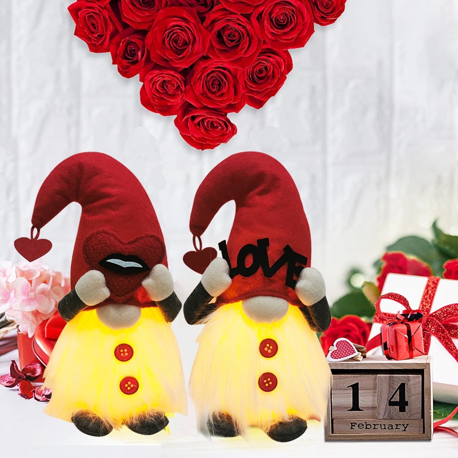 Valentine's Day Mother's Day Birthday Gift With Light Faceless Doll | Luxury Home Accessories | Heulog Glow