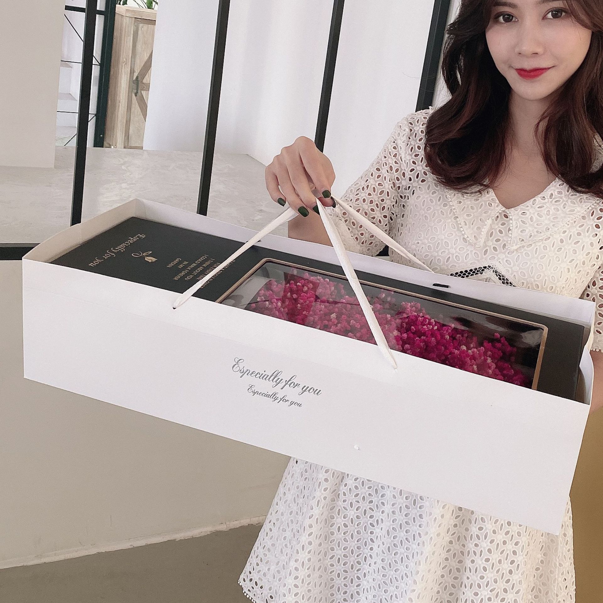 Valentine's Day Mother's Day Gift Gypsophila Flower Bouquet Big Gift Box Birthday Gift Eternal Flower | Luxury Home Accessories | Heulog Glow