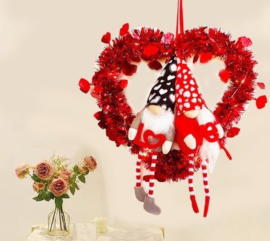 Valentine's Day Ornament Gift Faceless Doll Garland Valentine's Day Atmosphere Garland | Luxury Home Accessories | Heulog Glow