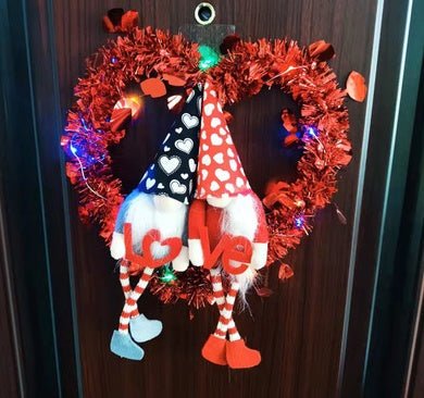 Valentine's Day Ornament Gift Faceless Doll Garland Valentine's Day Atmosphere Garland | Luxury Home Accessories | Heulog Glow