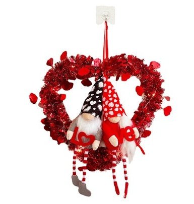 Valentine's Day Ornament Gift Faceless Doll Garland Valentine's Day Atmosphere Garland | Luxury Home Accessories | Heulog Glow