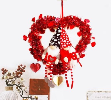 Valentine's Day Ornament Gift Faceless Doll Garland Valentine's Day Atmosphere Garland | Luxury Home Accessories | Heulog Glow