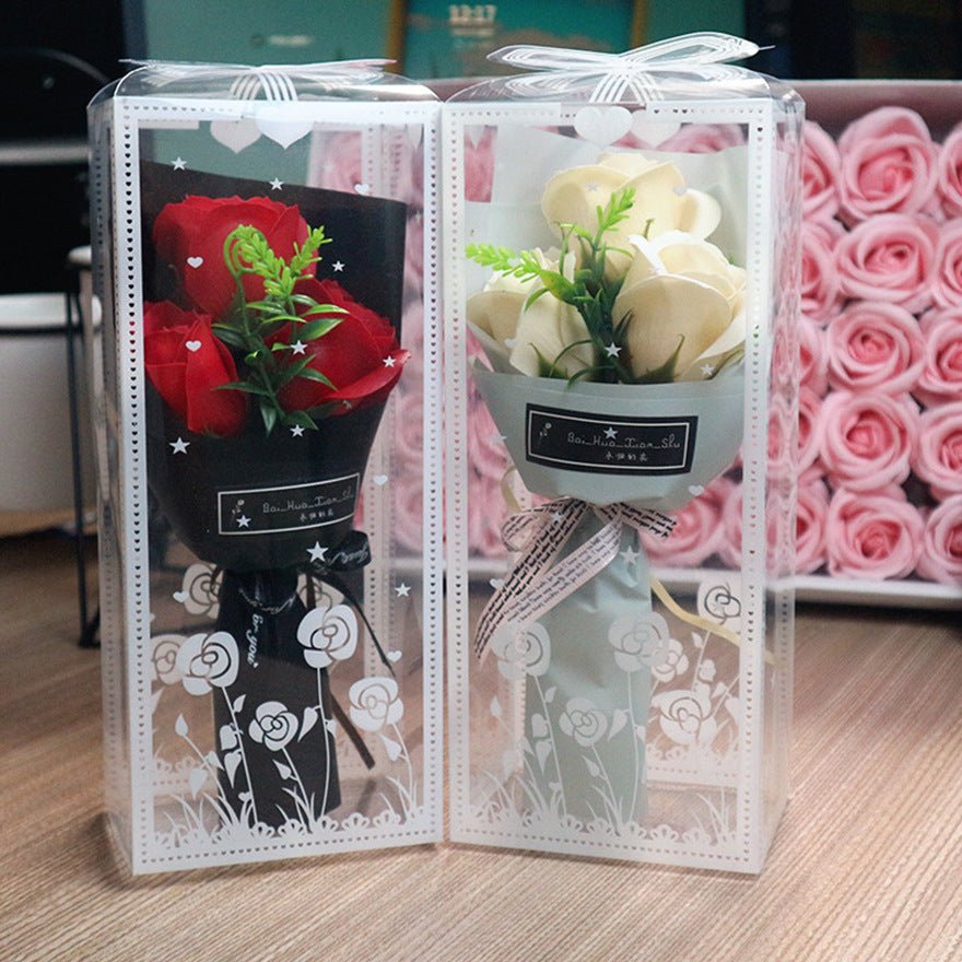 Valentine's Day Soap Rose Bouquet Gift Box | Luxury Home Accessories | Heulog Glow