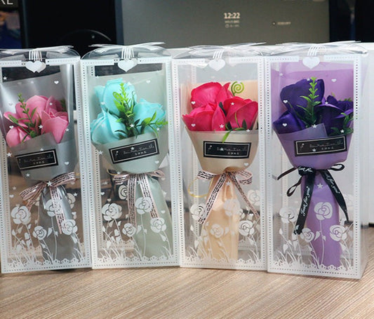 Valentine's Day Soap Rose Bouquet Gift Box | Luxury Home Accessories | Heulog Glow