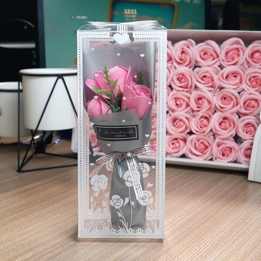 Valentine's Day Soap Rose Bouquet Gift Box | Luxury Home Accessories | Heulog Glow