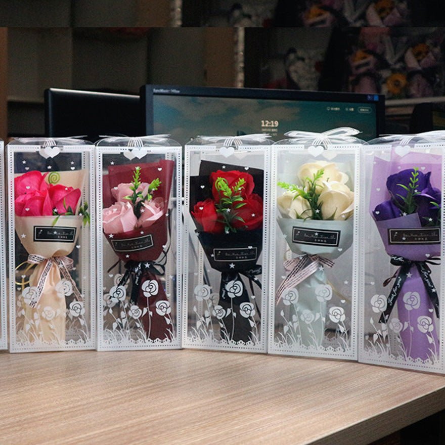 Valentine's Day Soap Rose Bouquet Gift Box | Luxury Home Accessories | Heulog Glow