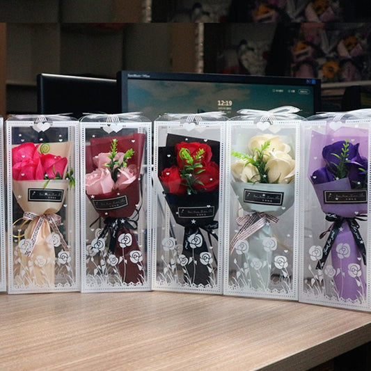 Valentine's Day Soap Rose Bouquet Gift Box | Luxury Home Accessories | Heulog Glow