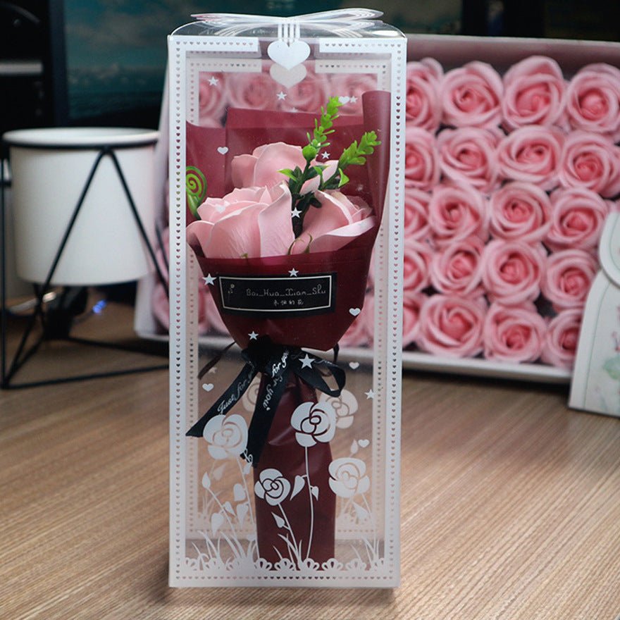 Valentine's Day Soap Rose Bouquet Gift Box | Luxury Home Accessories | Heulog Glow