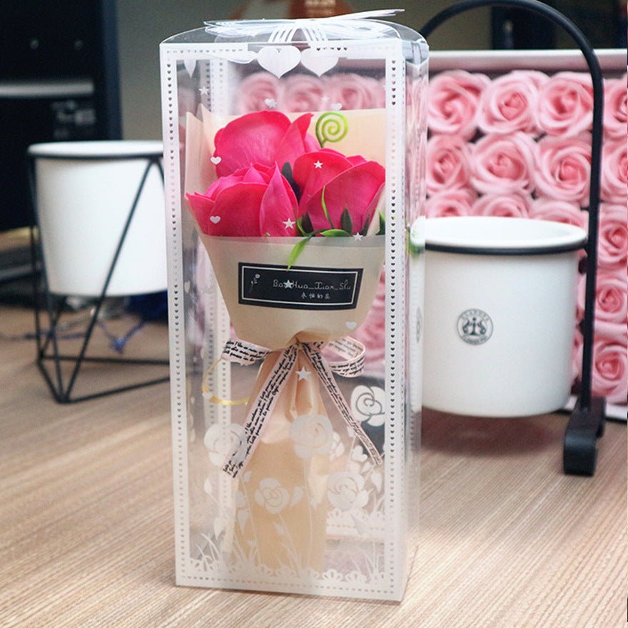 Valentine's Day Soap Rose Bouquet Gift Box | Luxury Home Accessories | Heulog Glow