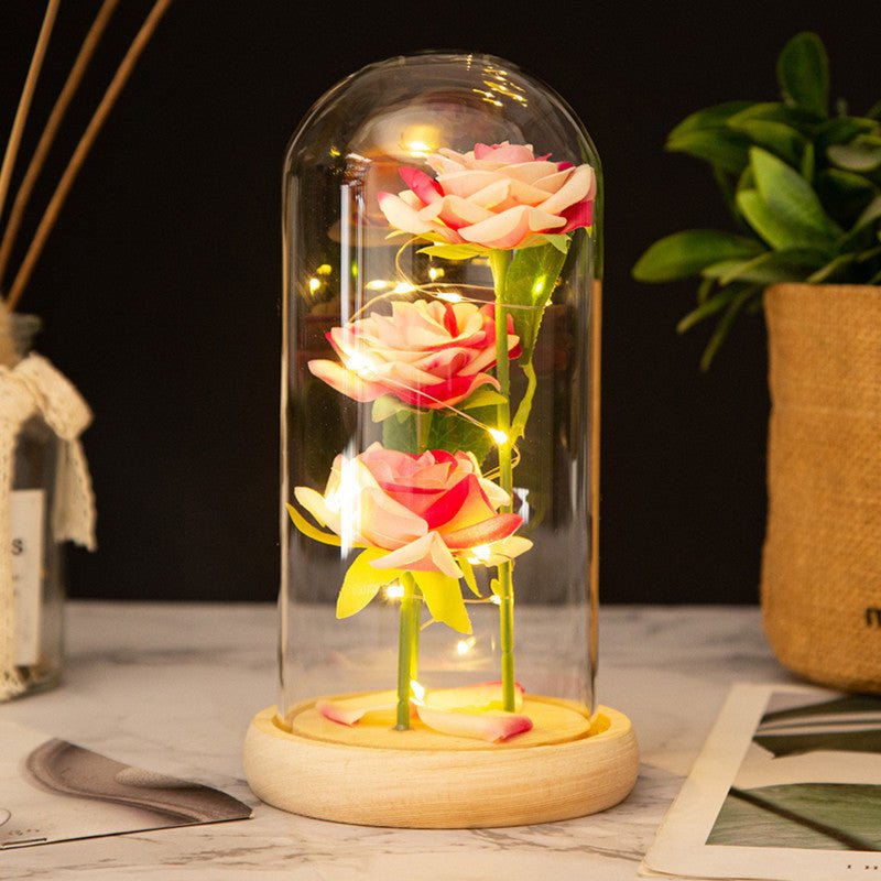 Valentine's Day Three Roses Creative Gift Decoration | Luxury Home Accessories | Heulog Glow