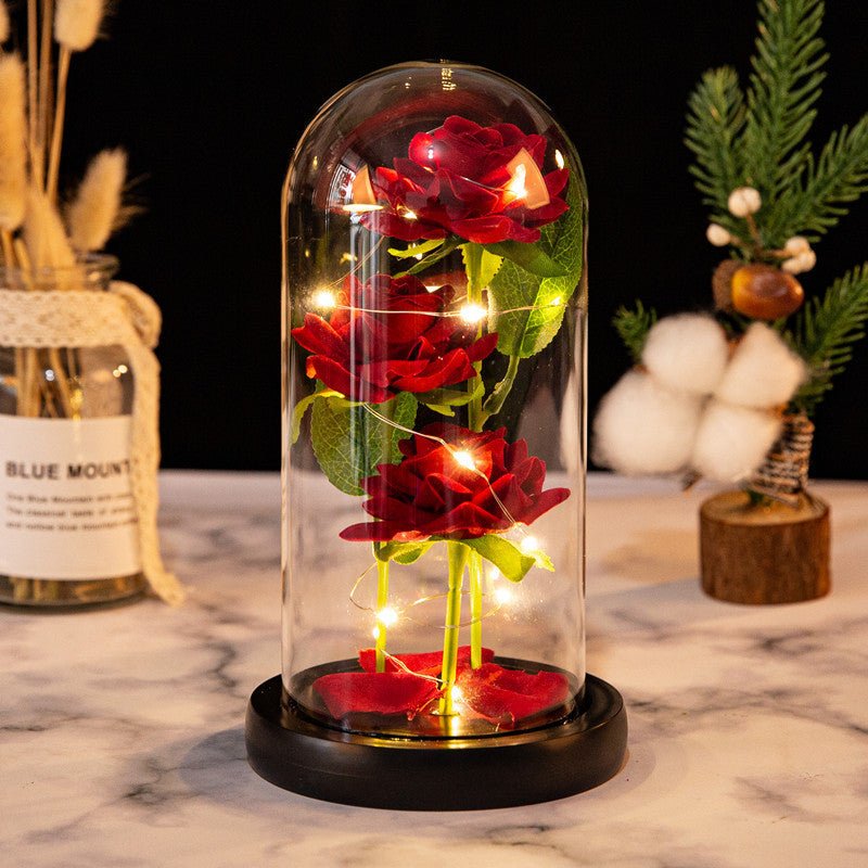 Valentine's Day Three Roses Creative Gift Decoration | Luxury Home Accessories | Heulog Glow