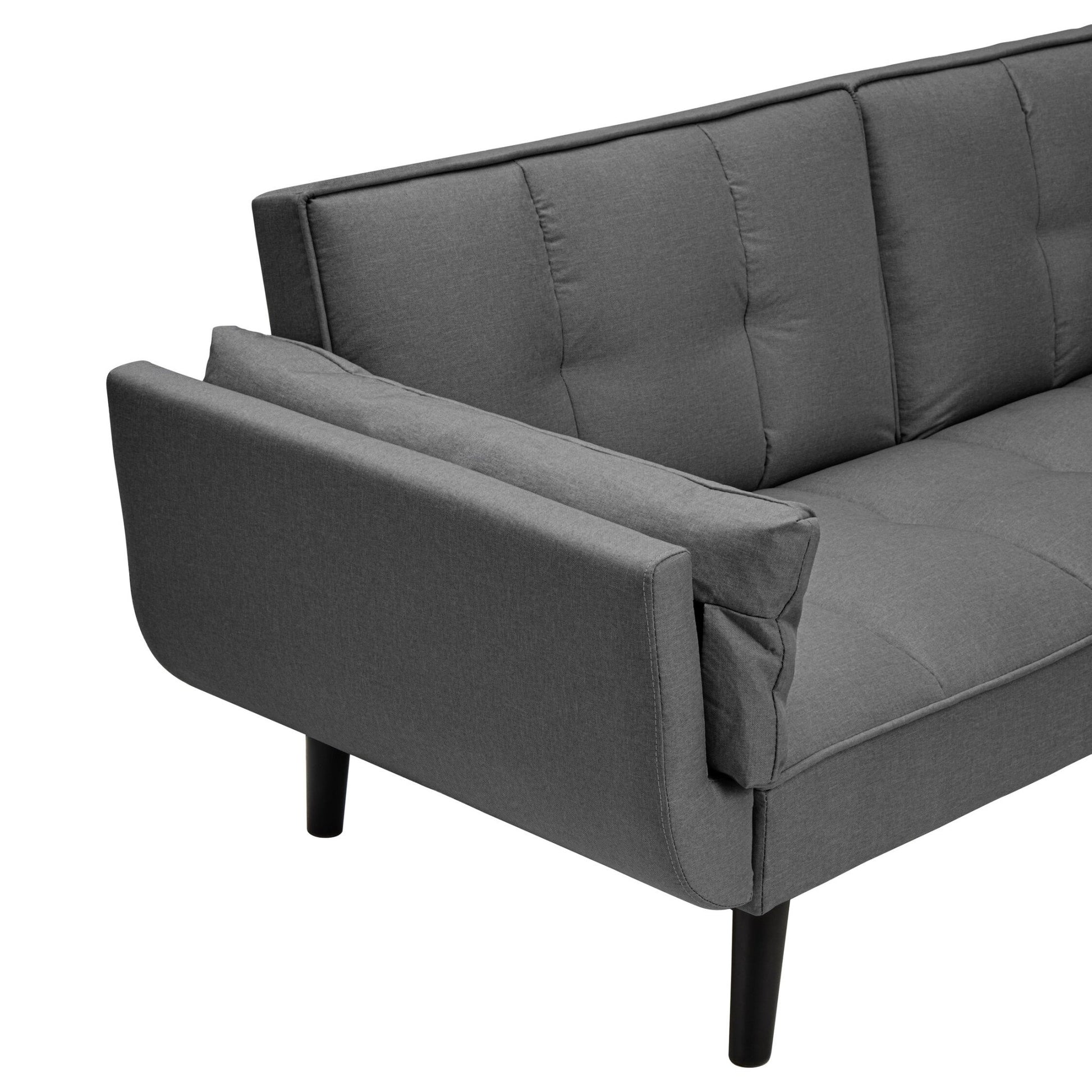 Valerie 3 Seat Dark Grey Sofa Bed | Luxury Home Accessories | Heulog Glow