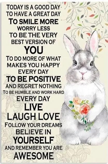 Various Rabbit Tin Sign | Luxury Home Accessories | Heulog Glow