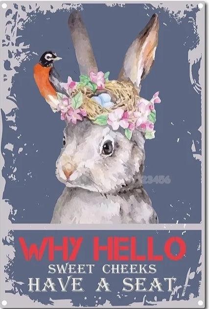 Various Rabbit Tin Sign | Luxury Home Accessories | Heulog Glow