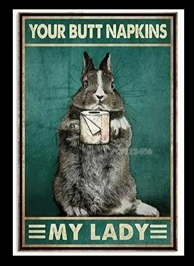 Various Rabbit Tin Sign | Luxury Home Accessories | Heulog Glow